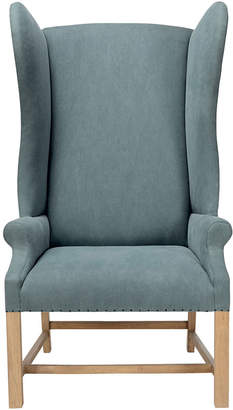 OKA Compton Linen Wing Chair
