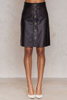 Thumbnail for your product : Filippa K Panel Button Leather Skirt