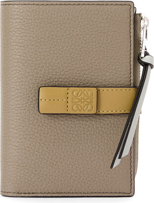 Compact zip wallet in soft grained calfskin - Loewe