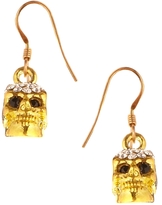 Thumbnail for your product : Adele Marie Diamante Skull Earrings