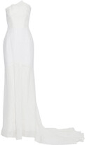 Thumbnail for your product : Roland Mouret Turret Strapless Frayed Cloqué Gown