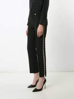 Thumbnail for your product : Versace mesh insert trousers