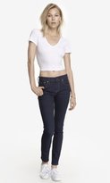 Thumbnail for your product : Express Mid Rise Denim Perfect Legging