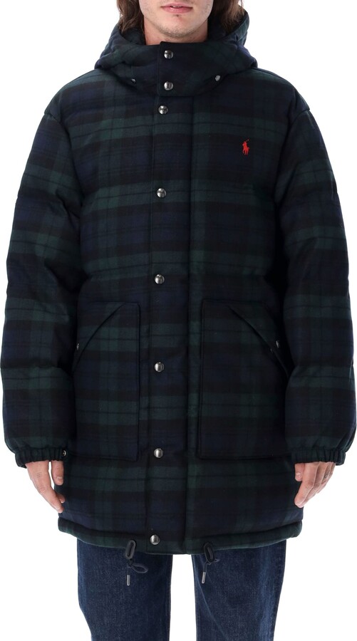 Polo Ralph Lauren Tartan Down Jacket ShopStyle Outerwear