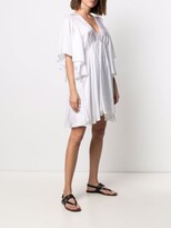 Thumbnail for your product : Forte Forte Flared Mini Silk Dress