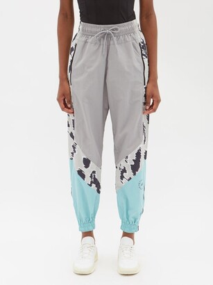 adidas by Stella McCartney Colour-block Recycled-shell Track Pants - Blue Multi