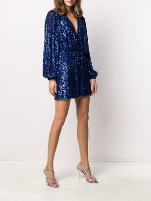 In The Mood For Love Bree plunge-neck sequin playsuit