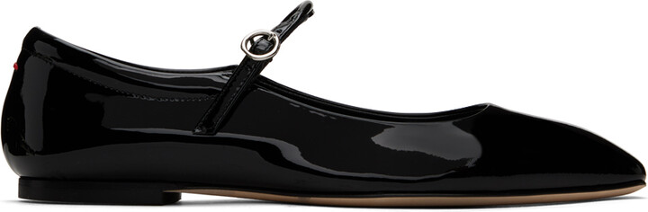 AEYDĒ Black Uma Ballerina Flats