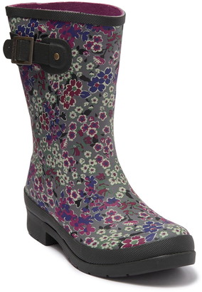 chooka floral rain boots