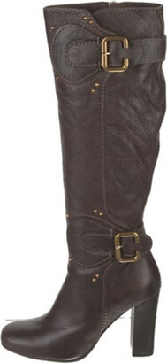 Chloé Leather Whipstitch Trim Riding Boots - ShopStyle