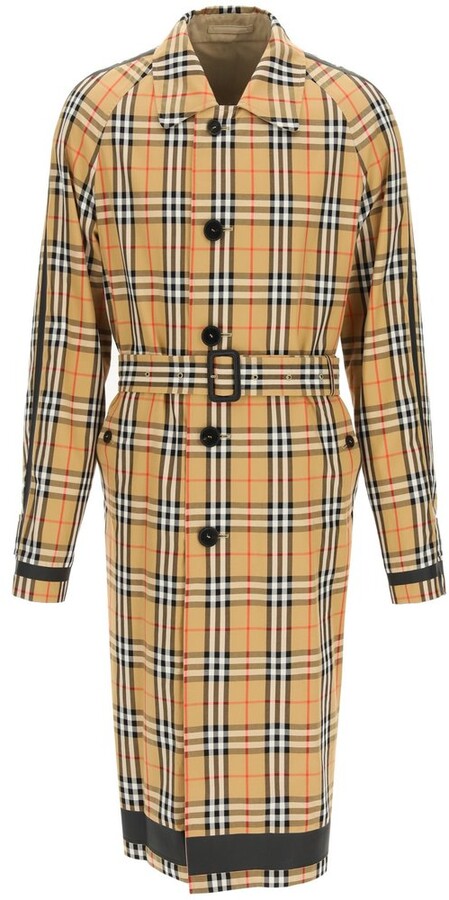 burberry double breasted trench coat mens