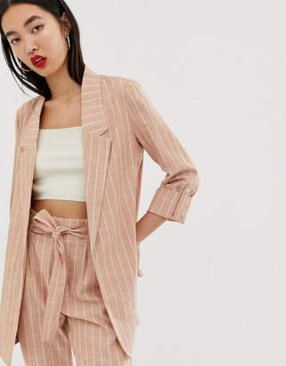 stradivarius blazer pink