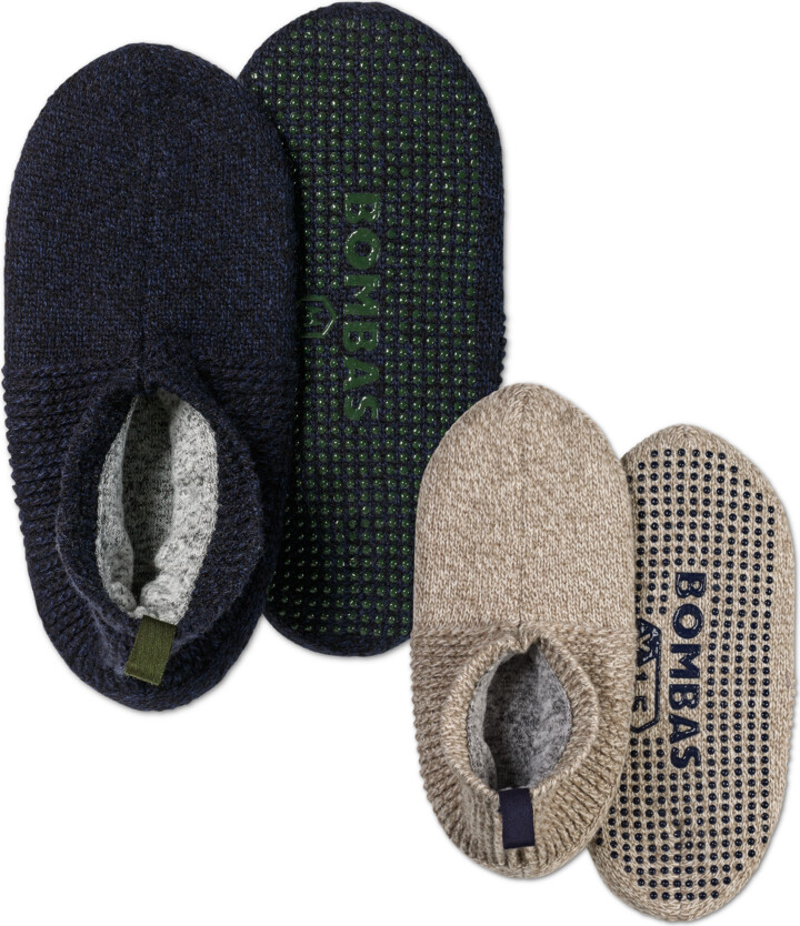 Bombas Father-Youth Gripper Slipper 2-Pack - Navy Taupe Mix - Cotton -  ShopStyle Stuffed Animals