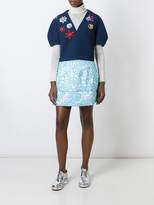 Thumbnail for your product : DELPOZO floral a-line skirt