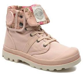 Palladium Kids's Baggy Twl K Lace-up Ankle Boots in Pink