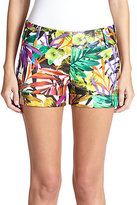 Thumbnail for your product : Milly Nikki Tropical-Print Shorts