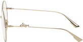 Thumbnail for your product : Christian Dior Gold DiorSignature02 Glasses