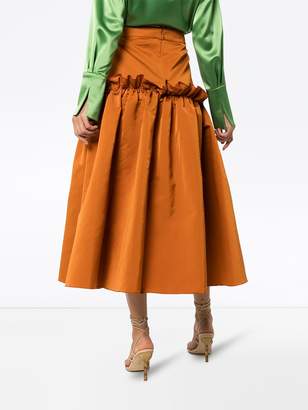 Roksanda Ruffle Detail Midi Skirt