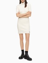 Thumbnail for your product : Calvin Klein Ribbed Mock Neck Mini Dress