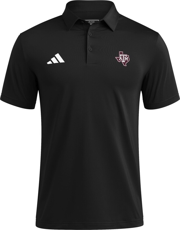 adidas Men's Texas A&M Aggies Black Ultimate365 Mesh Polo, Small