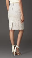 Thumbnail for your product : Burberry Lace Jacquard Pencil Skirt