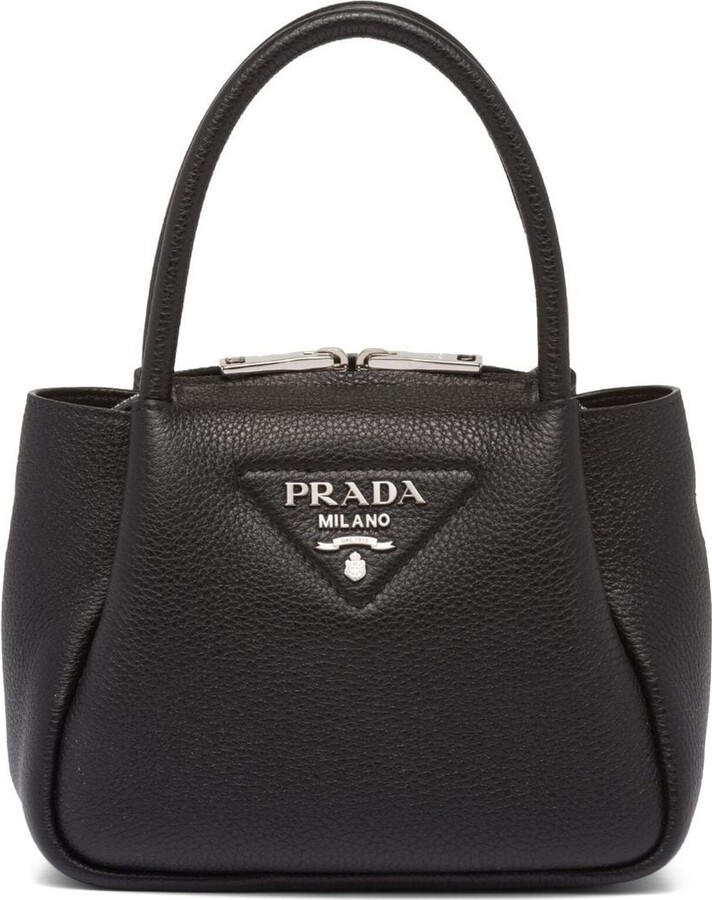 Prada Logo-Lettering Top-Handle Bag - ShopStyle