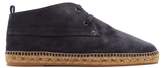 Thumbnail for your product : Castaner Suede Lace Up Espadrille Desert Boots - Mens - Navy