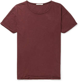 Nudie Jeans Roger Slub Cotton-Jersey T-Shirt - Men - Burgundy