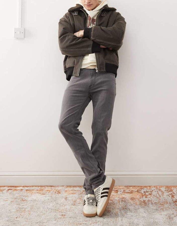 Cheap Monday Sleeze super stretch skinny jeans in gray wash