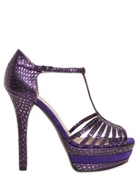 Thumbnail for your product : Ernesto Esposito 130mm Printed Calfskin Pumps