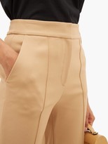 Thumbnail for your product : Diane von Furstenberg Kimberley Flared-cuff Technical-twill Trousers - Camel