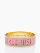 Thumbnail for your product : Kate Spade Get the show on the road idiom bangle