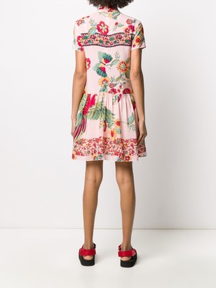 RED Valentino Birds of Paradise in the Forest mini dress