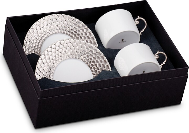 L'OBJET Aegean Teacup & Saucer Gift Box