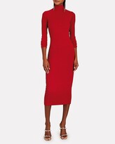 Thumbnail for your product : Enza Costa Rib Knit Cut-Out Midi Dress