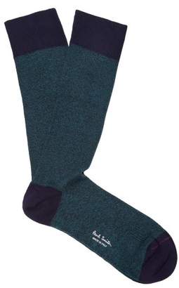 Paul Smith Melange Stretch Cotton Socks - Mens - Green