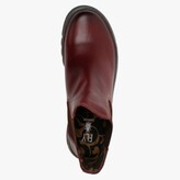 Thumbnail for your product : Fly London Salv Purple Leather Wedge Chelsea Boots
