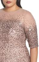 Thumbnail for your product : Adrianna Papell Beaded Illusion Gown