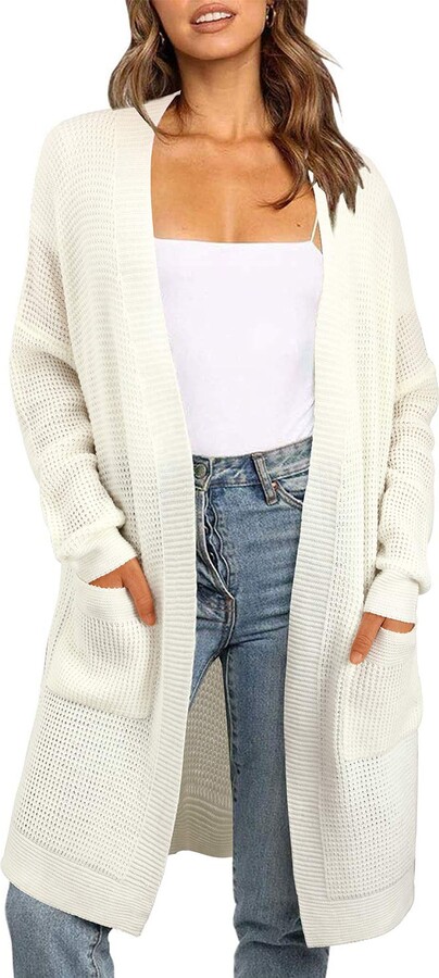 long white sweater coat