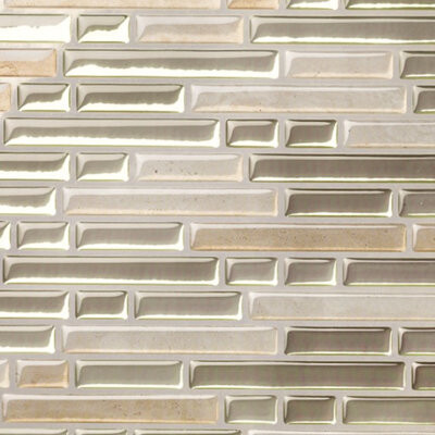 Tic Tac Tiles 9" x 10" PVC Peel & Stick Mosaic Tile