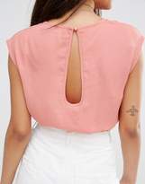 Thumbnail for your product : Missguided Wrap Over Crop Blouse