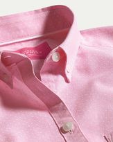 Thumbnail for your product : Charles Tyrwhitt Women's Semi-Fitted Light Pink and White Spot Print Oxford Cotton Shirt Size 8