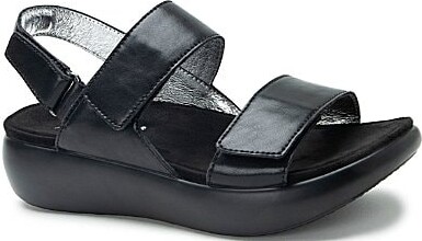 Alegria Bailee Leather Slingback Rocker Platform Sandals