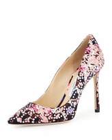 Thumbnail for your product : Jimmy Choo Romy Floral Pointed-Toe 100mm Pump