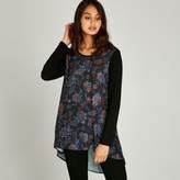 Thumbnail for your product : Apricot Black Jersey Chiffon Front Top