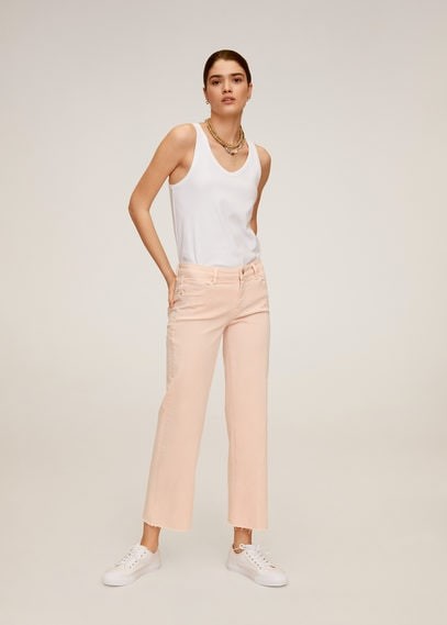 mango pink jeans