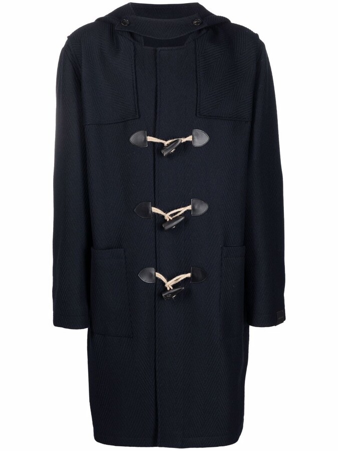 navy wool duffle coat