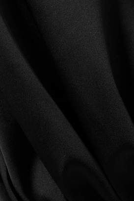 ATTICO Cutout Satin Mini Dress - Black