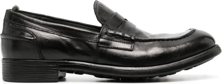 Officine Creative Penny-Slot Leather Loafers