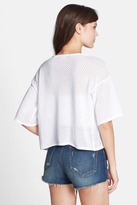 Thumbnail for your product : MinkPink 'The One' Dolman Sleeve Perforated Tee